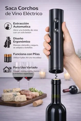 SET DESTAPADOR DE VINO ELECTRICO