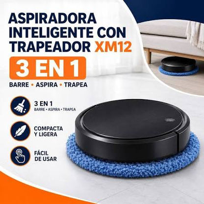 ASPIRADORA INTELIGENTE CON TRAPEADOR XM12